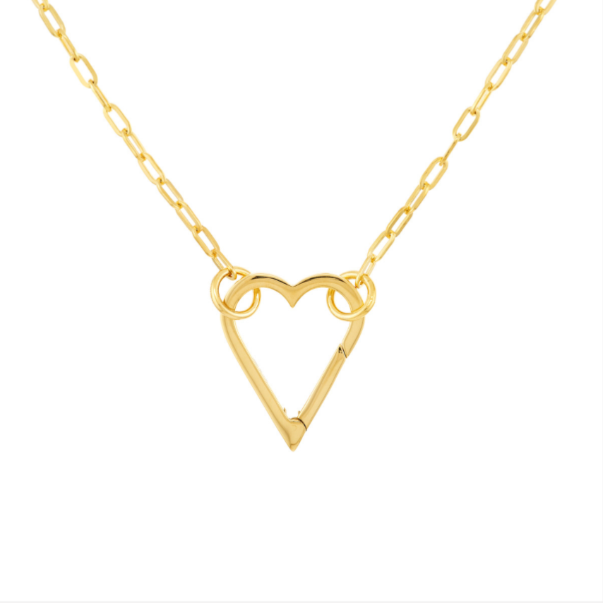 Open Heart Push Lock