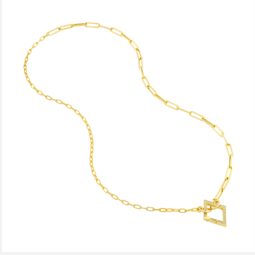 50/50 Paper Clip Split Chain