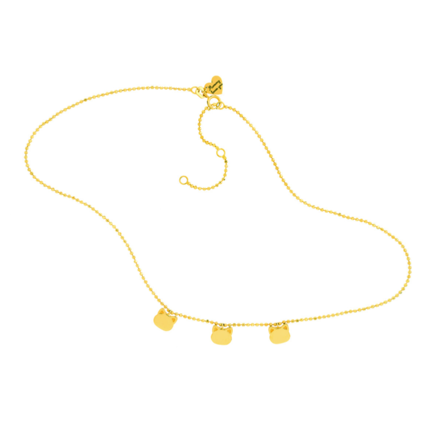 Child triple Cat Necklace