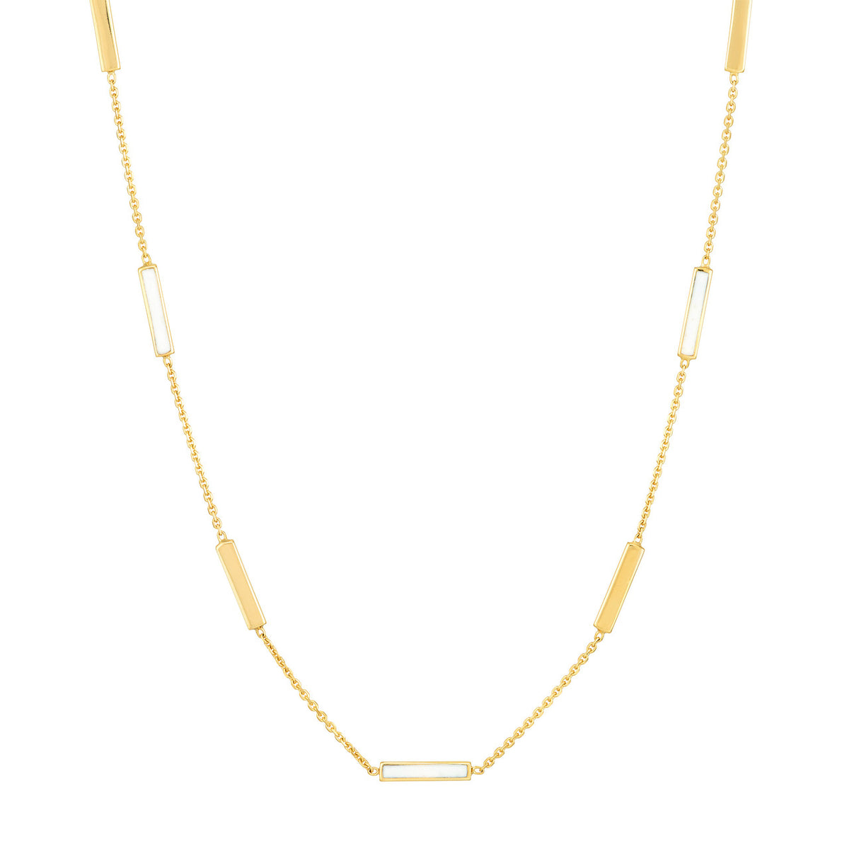 Enamel Bar Necklace - Various Colors