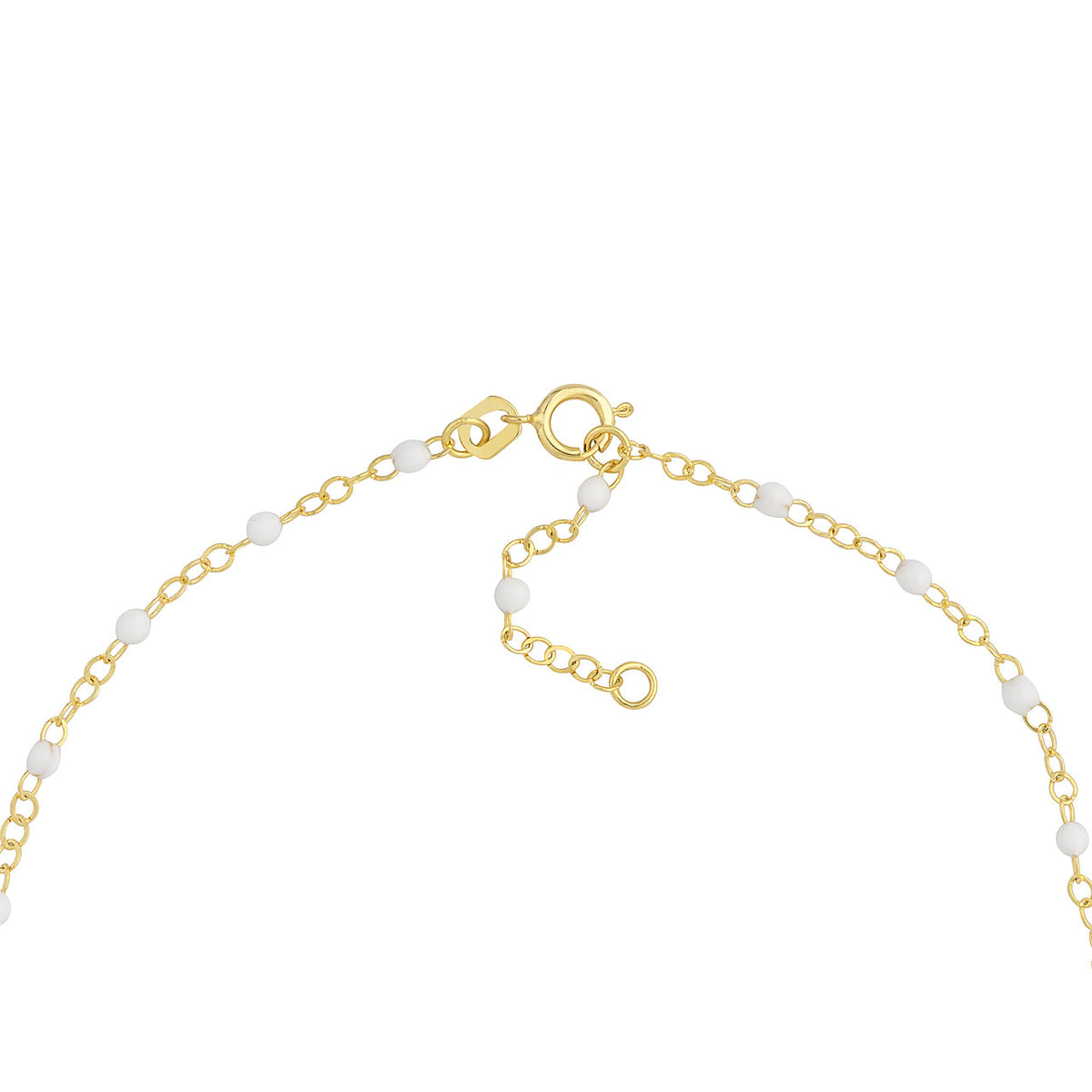 Enamel Bead Piatto Chain Necklace - Various Colors