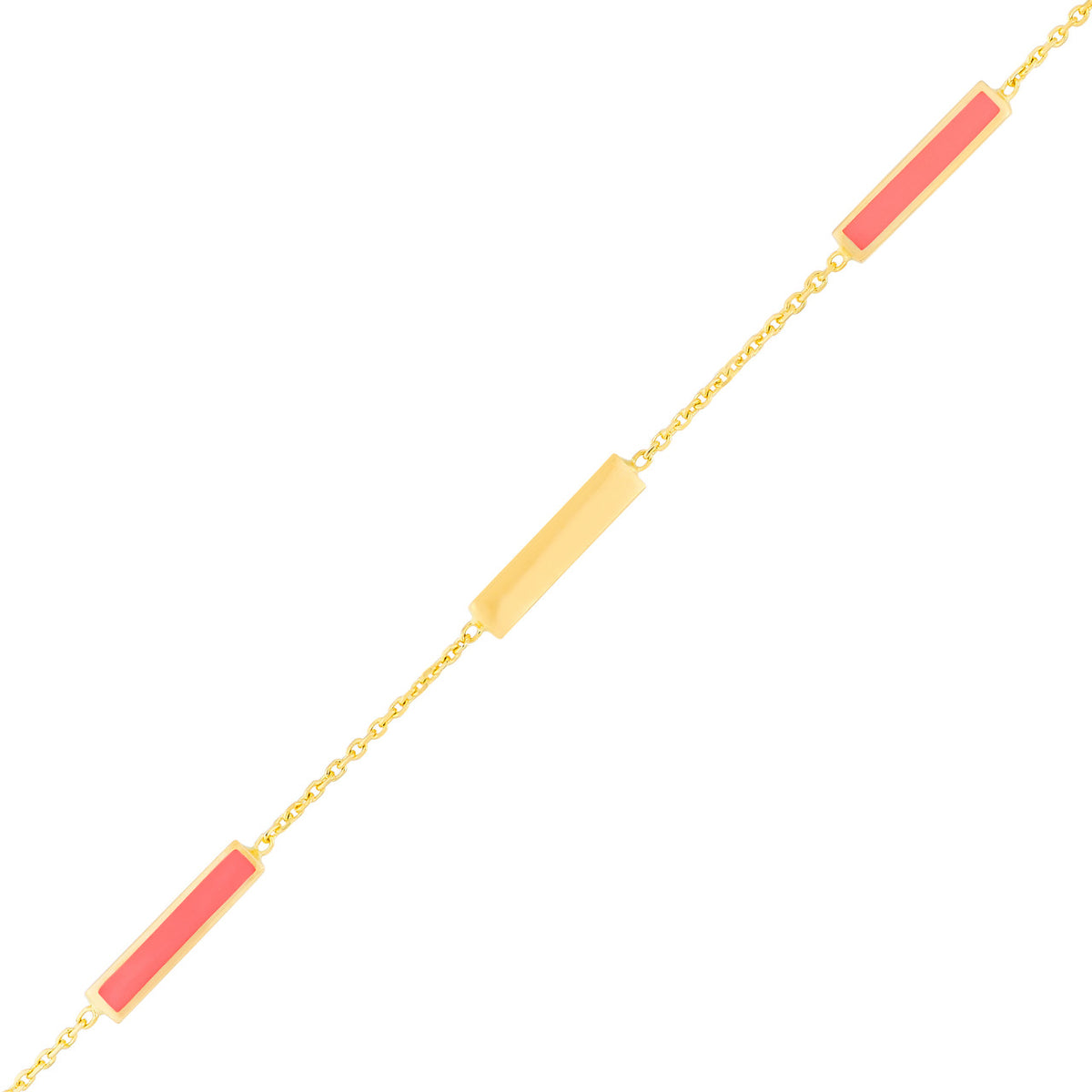 Enamel Bar Bracelet - Various Colors