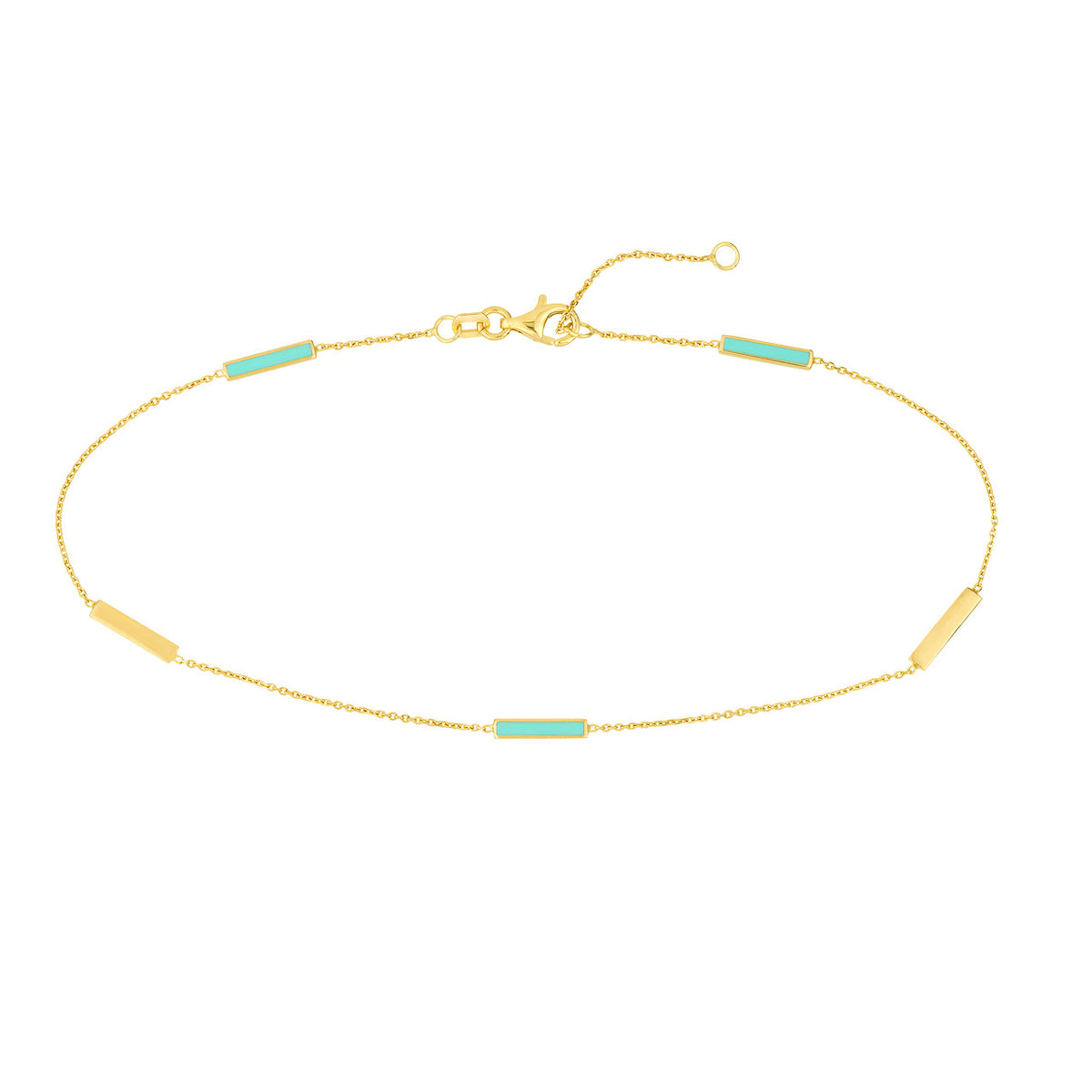 Enamel Bar Anklet- Various Colors