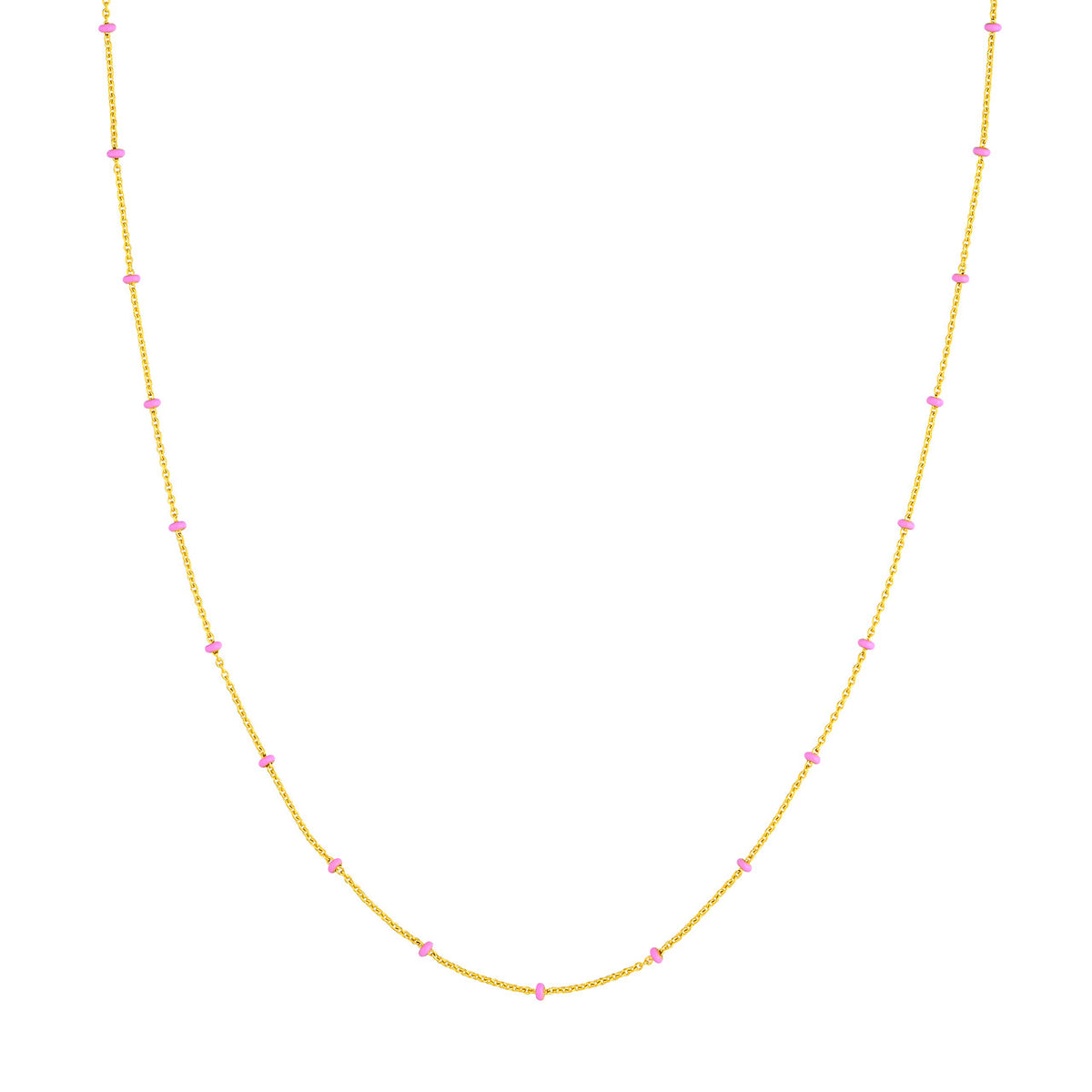 Enamel Bead Station Chain - Various Colors