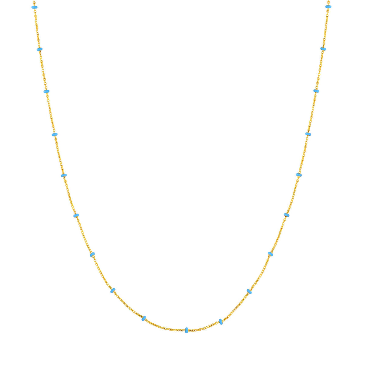 Enamel Bead Station Chain - Various Colors