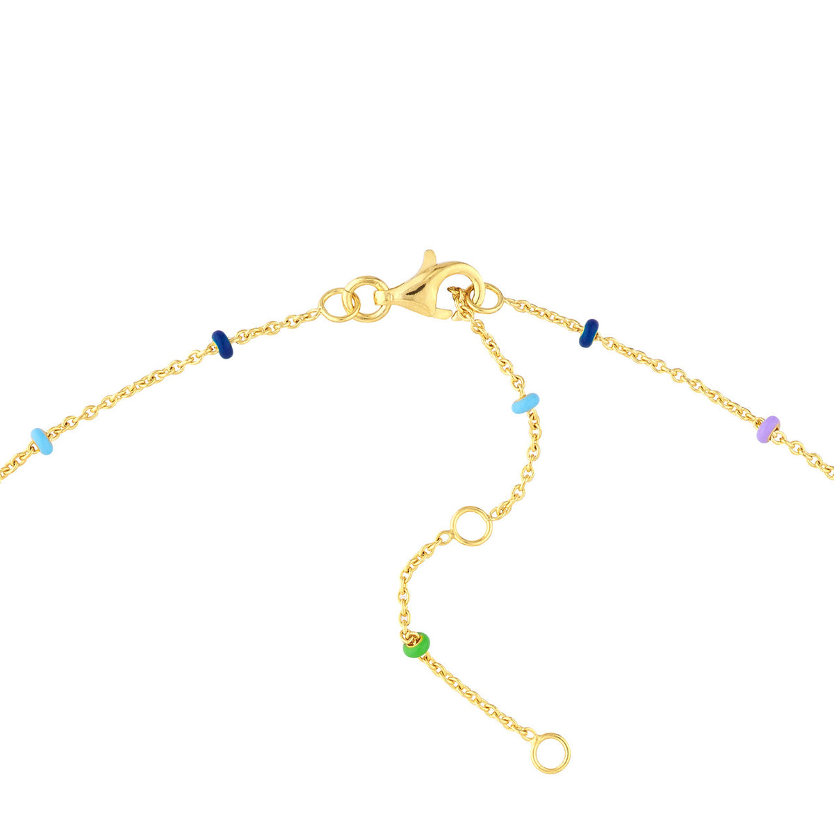 Enamel Bead Station Chain - Various Colors