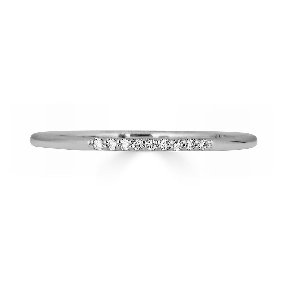 MICRO SET HALF ETERNITY RING