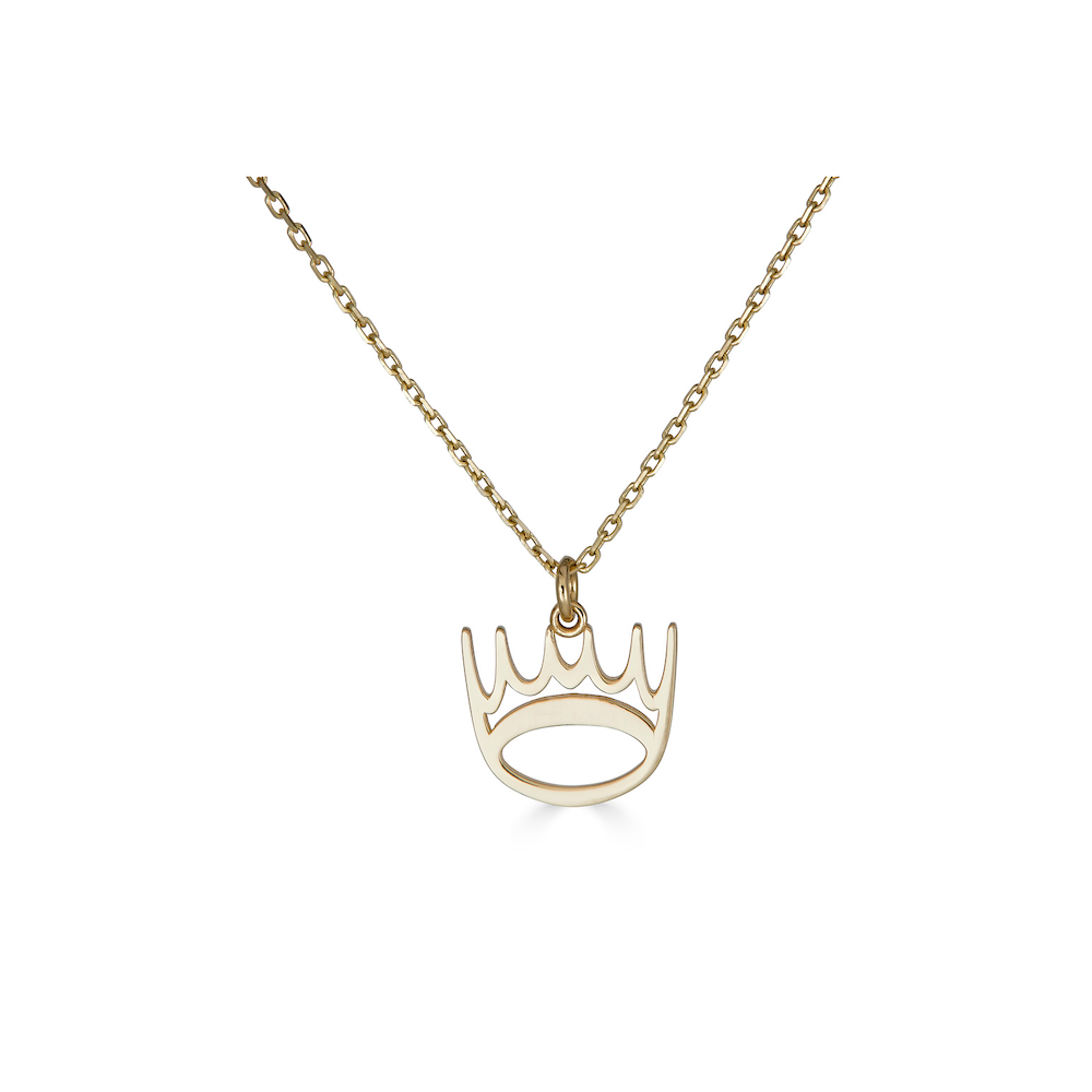 14k crown deals pendant