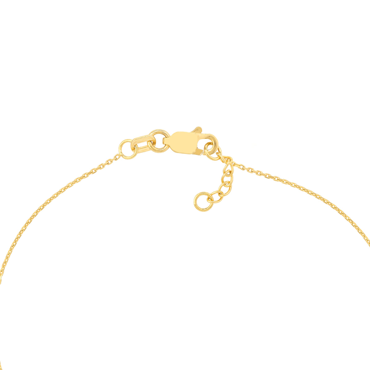 OPEN HEART BRACELET-Bracelets-Wear this bracelet and open your heart to the many possibilities that the world has to offer. - available in 14k yellow, white and rose gold - 7" - 7.5” adjustable diamond cut cable link chain - lobster clasp - shown on model in yellow gold-Anneaux Jewelry