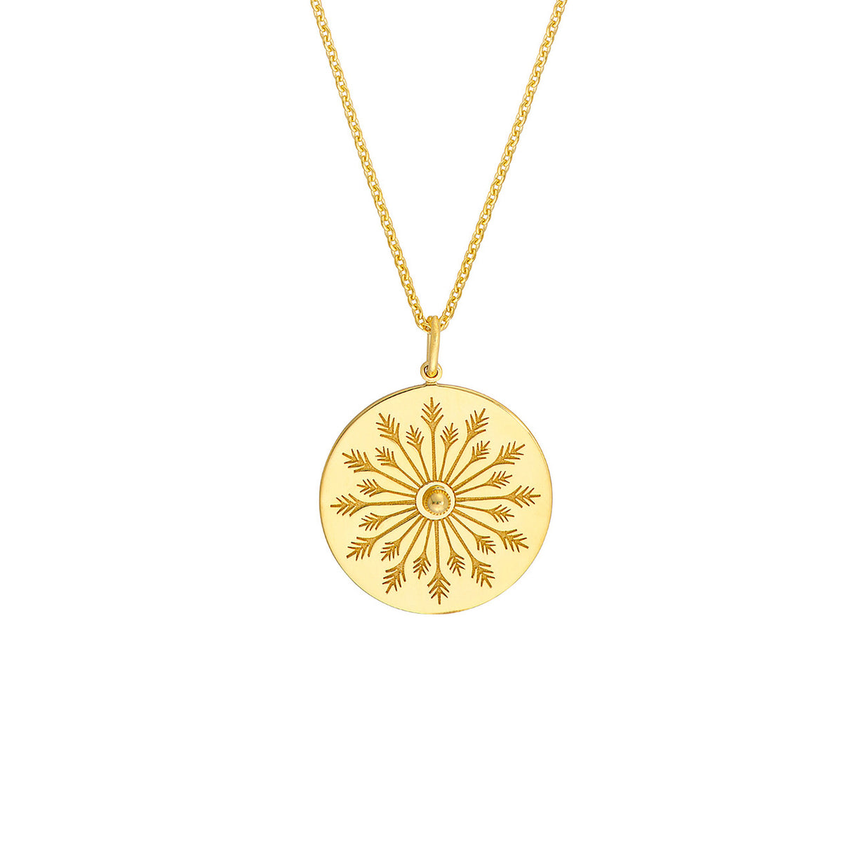 Leaf Medallion Necklace
