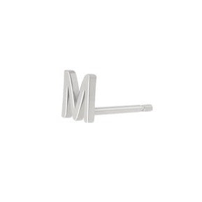 SOLID GOLD LETTER INITIAL STUD-Studs-Our baby solid gold letter in 14k yellow gold is the perfect way to add an initial to your ear. - 14k yellow gold - 14k gold butterfly backing - SOLD INDIVIDUALLY [add two to your cart to make a pair]-Anneaux Jewelry