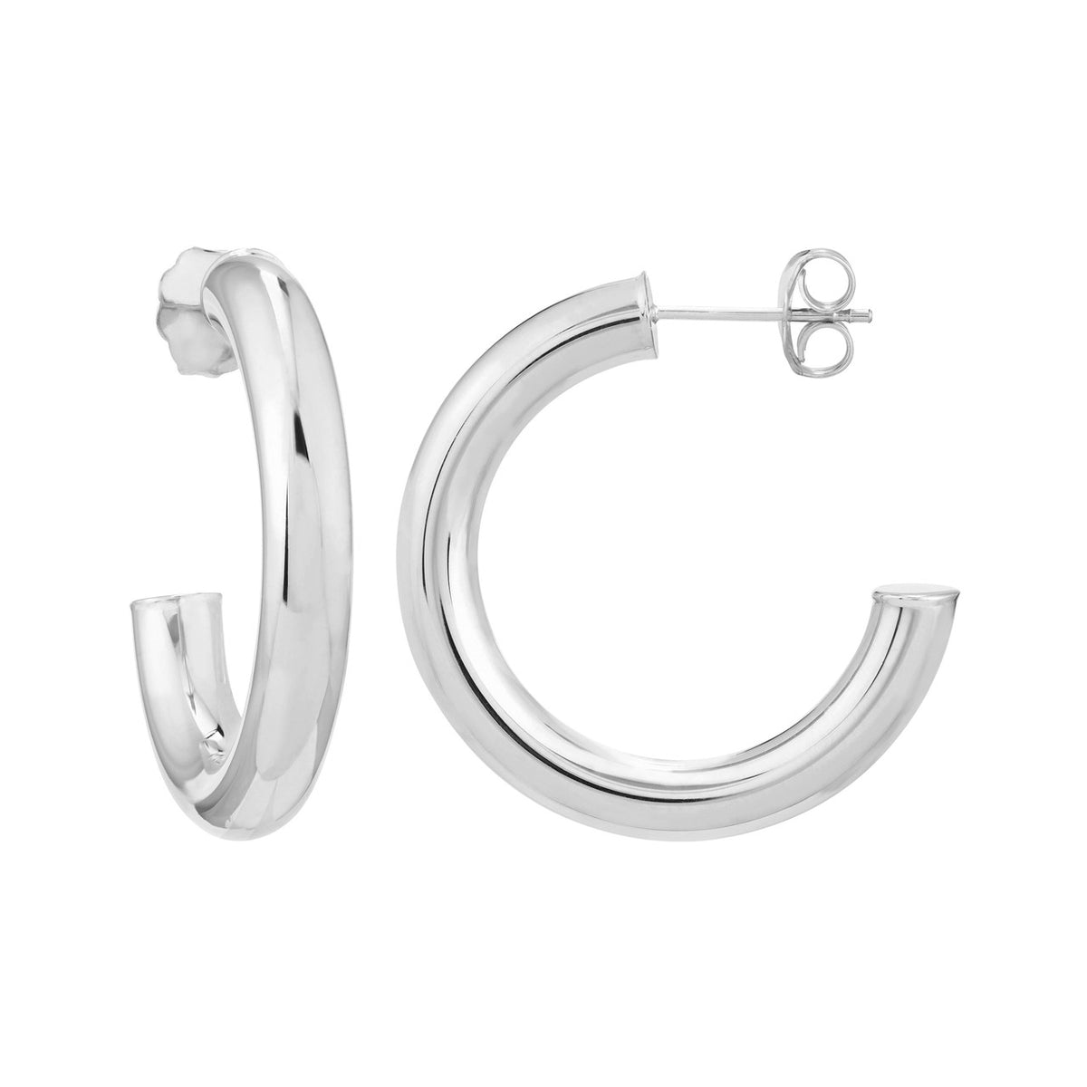Chunky Tube Hoops - Medium